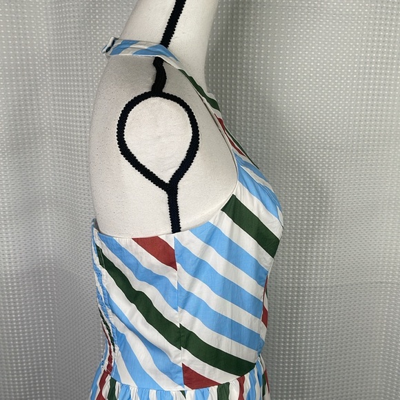 Anthropologie Maeve Halter Midi Sundress Dress Lined Cotton Vacation NWT Sz M - Picture 8 of 14